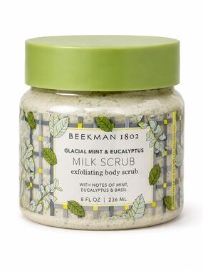 Beekman 1802 Glacial Mint & Eucalyptus Milk Scrub Exfoliating Body Scrub 8oz NWT